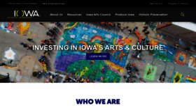 What Iowaculture.gov website looks like in 2024 