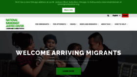 What Immigrantjustice.org website looked like in 2024 (1 year ago)
