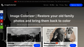 What Imagecolorizer.com website looks like in 2024 