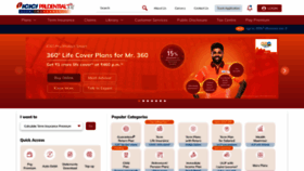 What Iciciprulife.com website looks like in 2024 