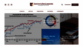 What Institutdeslibertes.org website looks like in 2024 