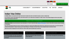 What India-visa-online.org website looks like in 2024 