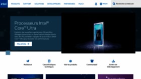 What Intel.fr website looks like in 2024 