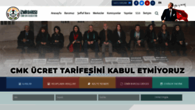 What Izmirbarosu.org.tr website looks like in 2024 