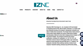 What Iznctech.com website looks like in 2024 