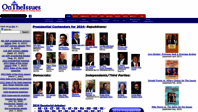 What Issues2000.org website looks like in 2024 