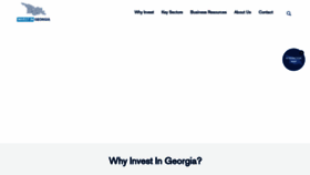 What Investingeorgia.org website looks like in 2024 
