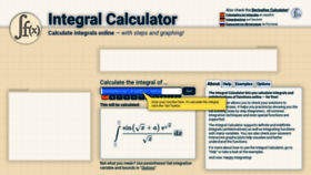 What Integral-calculator.com website looks like in 2024 