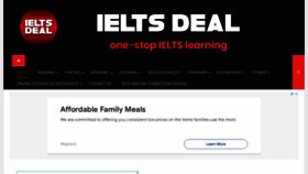 What Ieltsdeal.com website looks like in 2024 