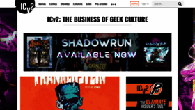 What Icv2.com website looks like in 2024 