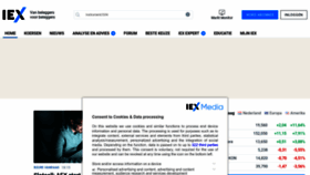 What Iex.nl website looks like in 2024 