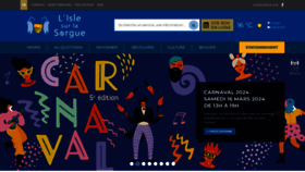 What Islesurlasorgue.fr website looks like in 2024 