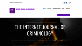 What Internetjournalofcriminology.com website looks like in 2024 