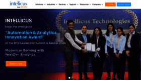 What Intellicus.com website looked like in 2024 (1 year ago)