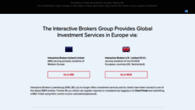 What Interactivebrokers.eu website looks like in 2024 