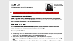 What Ieltsliz.com website looks like in 2024 