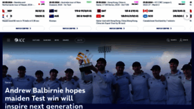 What Icc-cricket.com website looks like in 2024 