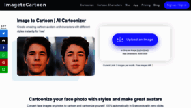 What Imagetocartoon.com website looks like in 2024 