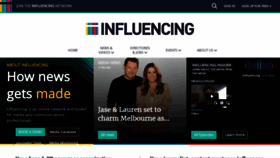 What Influencing.com website looks like in 2024 