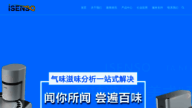 What Isenso.cn website looks like in 2024 