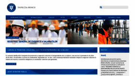 What Inspectiamuncii.ro website looks like in 2024 