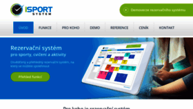 What Isportsystem.cz website looks like in 2024 