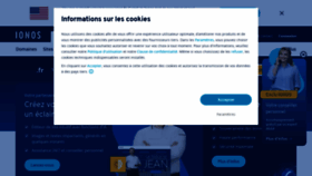 What Ionos.fr website looks like in 2024 