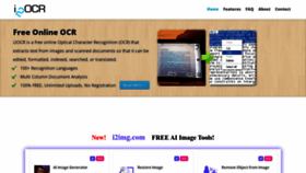 What I2ocr.com website looks like in 2024 