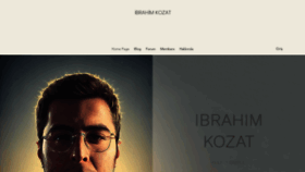 What Ibrahimkozat.com website looks like in 2024 