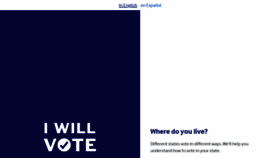 What Iwillvote.com website looked like in 2024 (1 year ago)