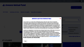 What Invescomutualfund.com website looks like in 2024 