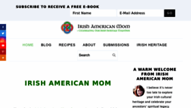 What Irishamericanmom.com website looks like in 2024 