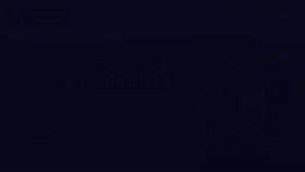 What Internationalmidwives.org website looks like in 2024 