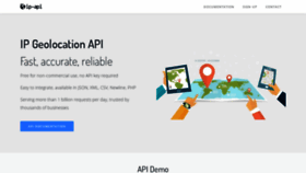 What Ip-api.com website looks like in 2024 