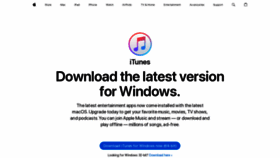 What Itunes.com website looks like in 2024 
