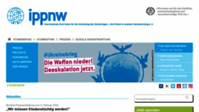 What Ippnw.de website looks like in 2024 
