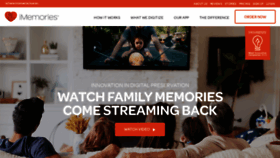 What Imemories.com website looks like in 2024 
