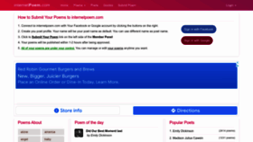 What Internetpoem.com website looks like in 2024 