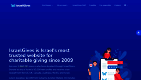 What Israelgives.org website looked like in 2024 (1 year ago)