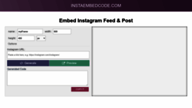 What Instaembedcode.com website looked like in 2024 (1 year ago)
