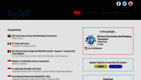What Ianseo.net website looks like in 2024 