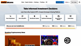 What Insidebitcoins.com website looks like in 2024 
