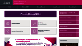 What Ieem.org.mx website looks like in 2024 