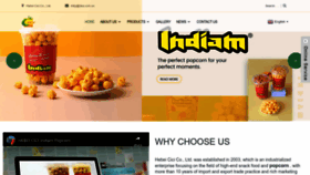 What Indiampopcorn.com website looks like in 2024 