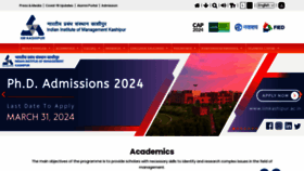 What Iimkashipur.ac.in website looks like in 2024 