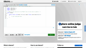 What Ideone.com website looked like in 2024 (1 year ago)