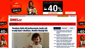 What Idnes.cz website looked like in 2024 (2 years ago)