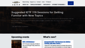 What Ietf.org website looks like in 2024 