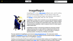 What Imagemagick.org website looks like in 2024 