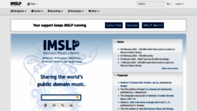 What Imslp.org website looks like in 2024 